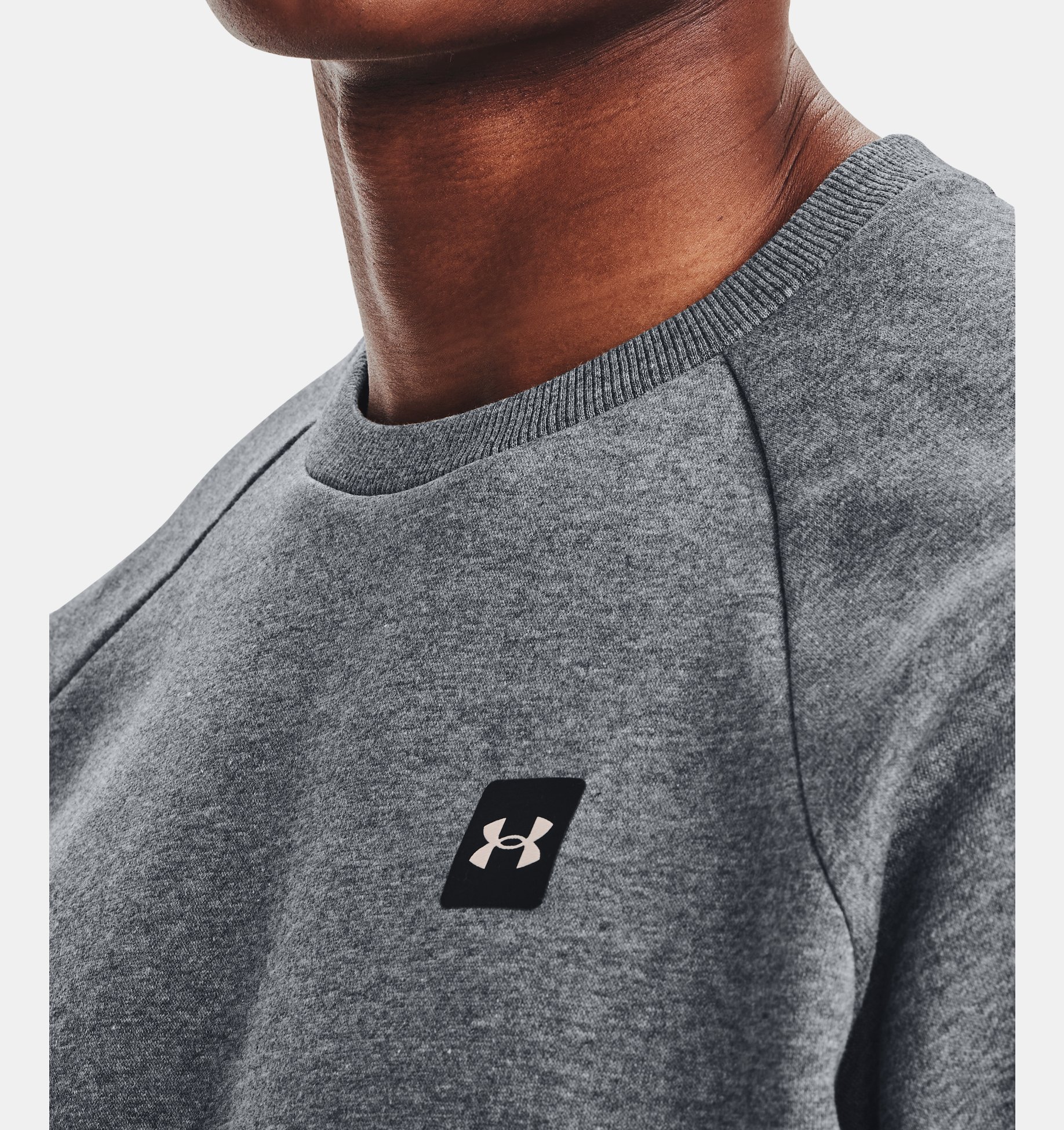 Under Armour Mens Rival Fleece Crew Neck Sweat/Jumper Gym Pullover Teal Vibe 